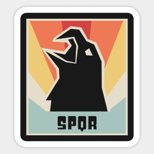 SPQR - Vintage Roman Empire Eagle Design Sticker